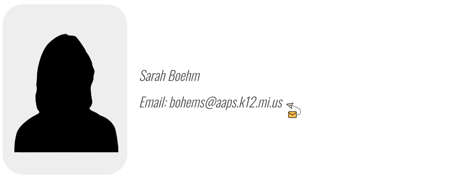 HURON HIGH SCHOOL:Sarah Boehm, Sarah Boehm